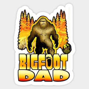 Bigfoot Dad Sasquatch Father Squatch Daddy Sticker